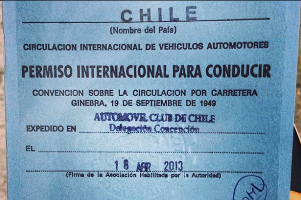 Licencia de conducir internacional en Chile